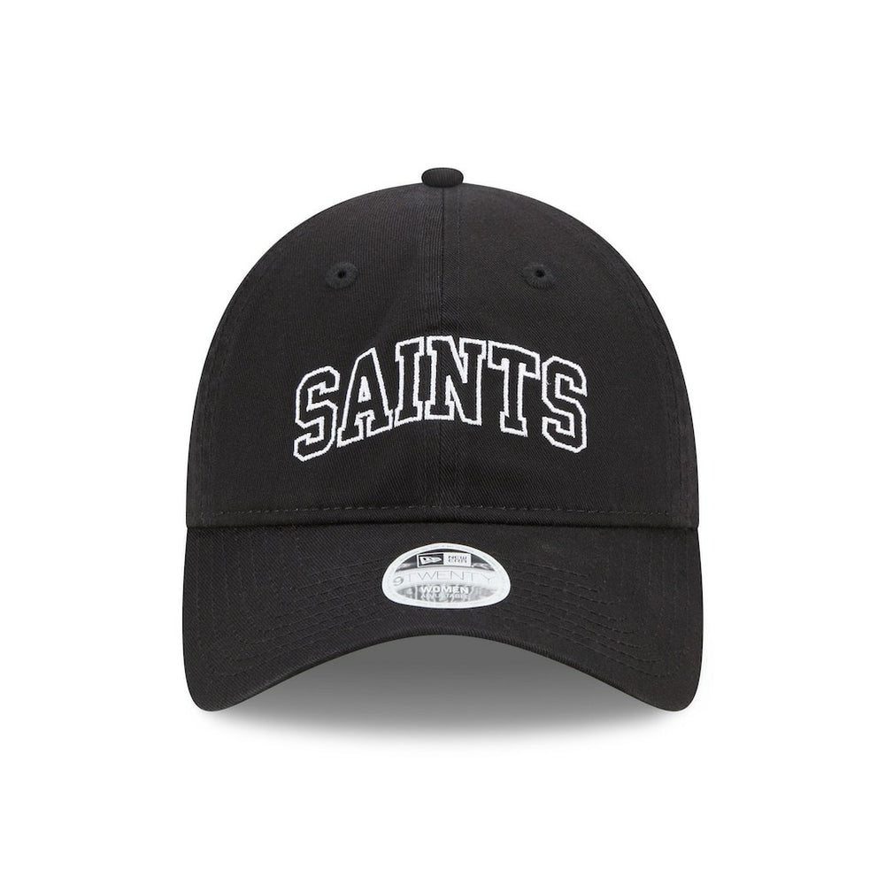 New Orleans Saints New Era Women's Collegiate 9TWENTY Adjustable Hat - Black Hats