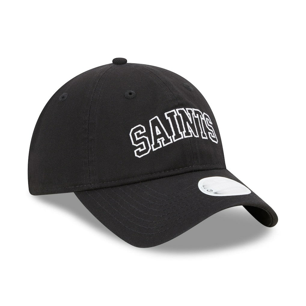 New Orleans Saints New Era Women's Collegiate 9TWENTY Adjustable Hat - Black Hats