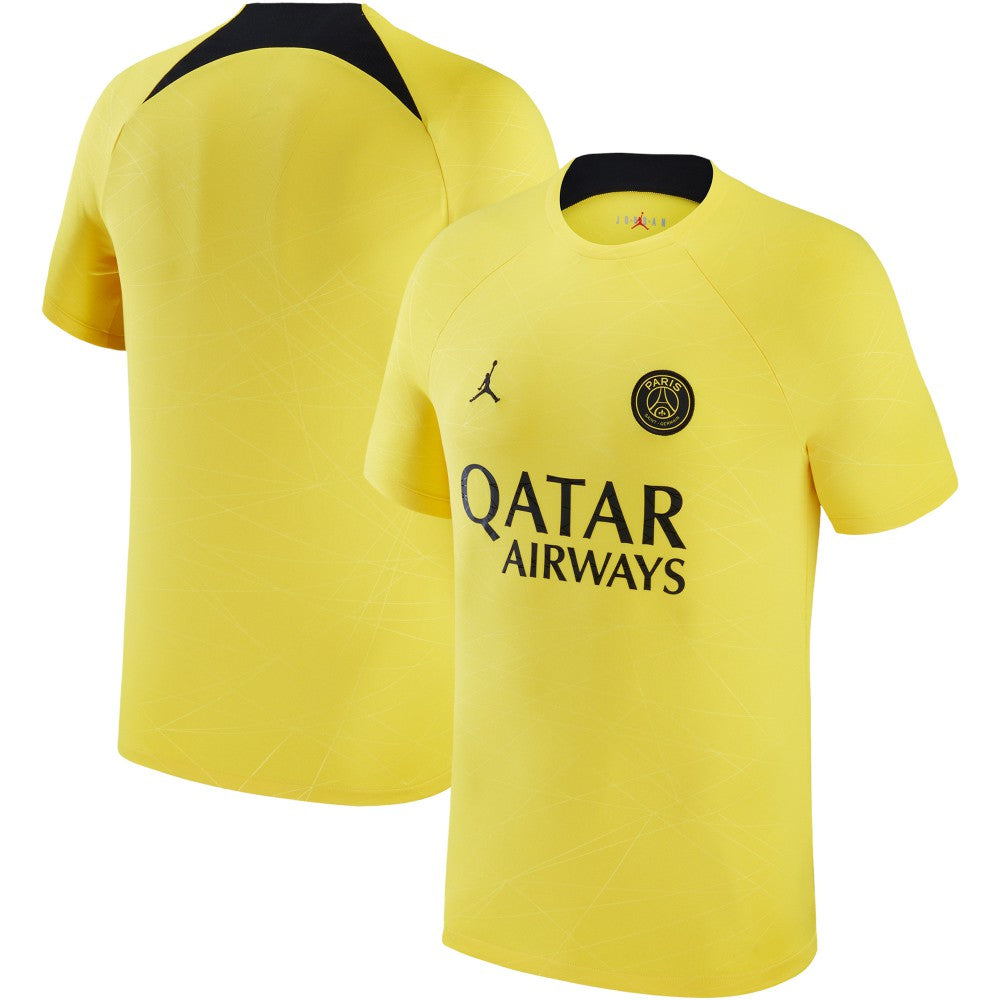 Paris Saint-Germain Jordan Brand 2022/23 Pre-Match Top Yellow - Jordan discount