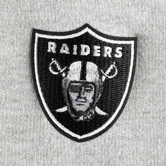 Las Vegas Raiders Antigua Women's Lightweight Jackpot Raglan Half-Zip Pullover Hoodie - Heather Gray Hoodies