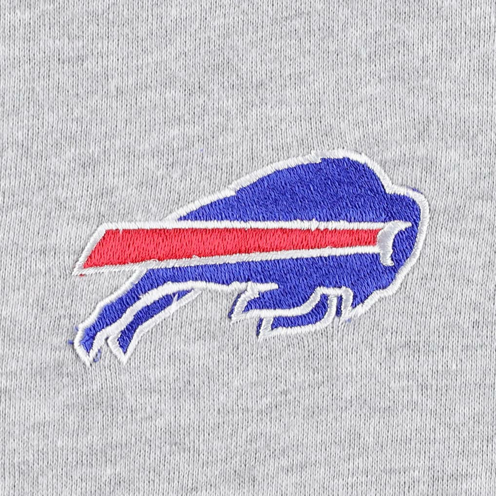 Buffalo Bills Big & Tall Fleece Raglan Full-Zip Hoodie Jacket - Heather Gray Hoodies