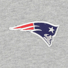 New England Patriots Big & Tall Fleece Raglan Full-Zip Hoodie Jacket - Heather Gray Hoodies