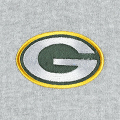 Green Bay Packers Big & Tall Fleece Raglan Full-Zip Hoodie Jacket - Heather Gray Hoodies
