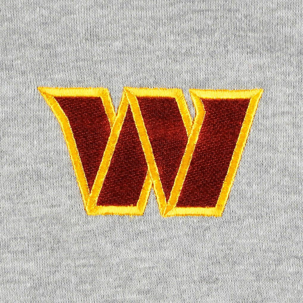 Washington Commanders Big & Tall Fleece Raglan Full-Zip Hoodie Jacket - Heather Gray Hoodies