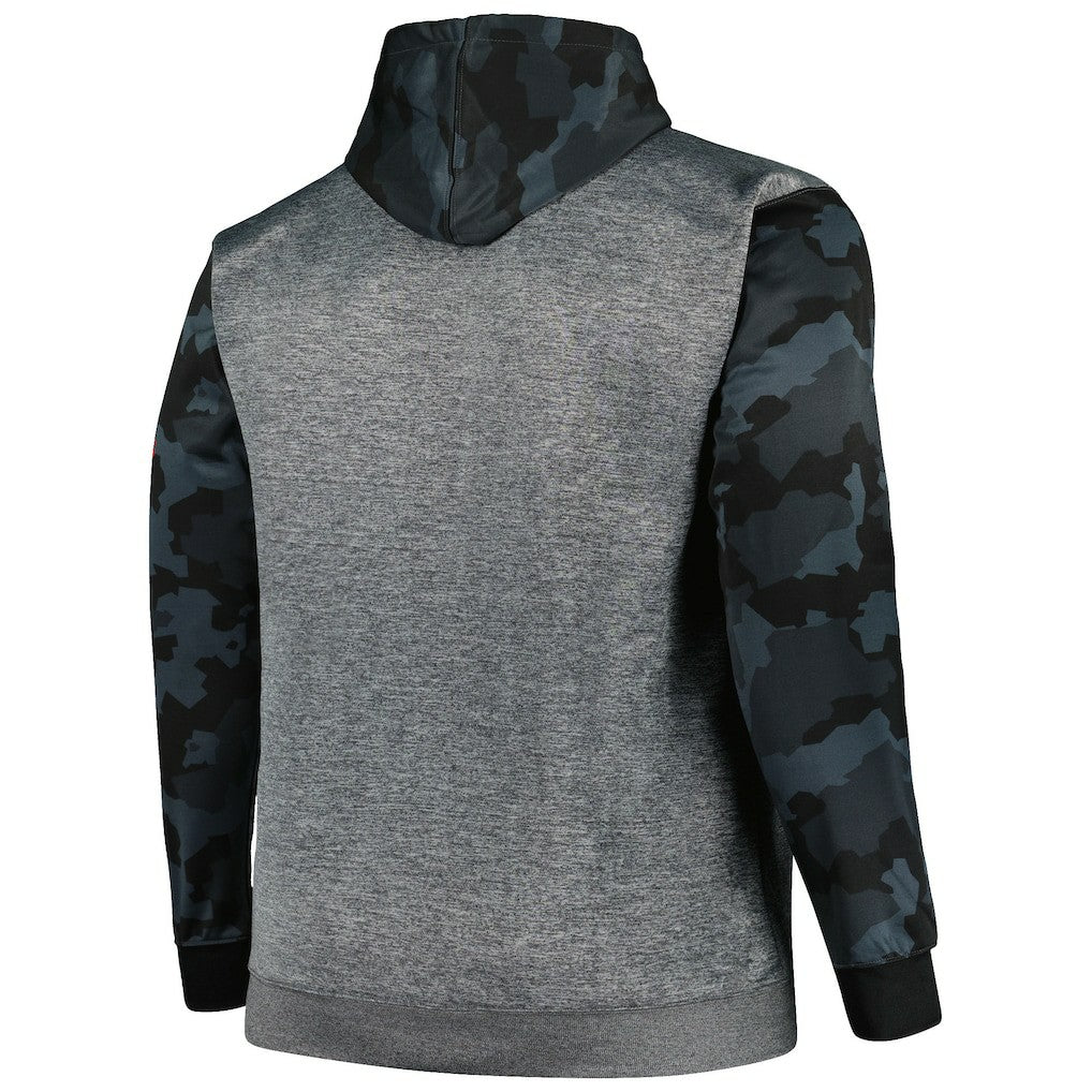Cleveland Browns Big & Tall Camo Pullover Hoodie - Heather Charcoal Hoodies