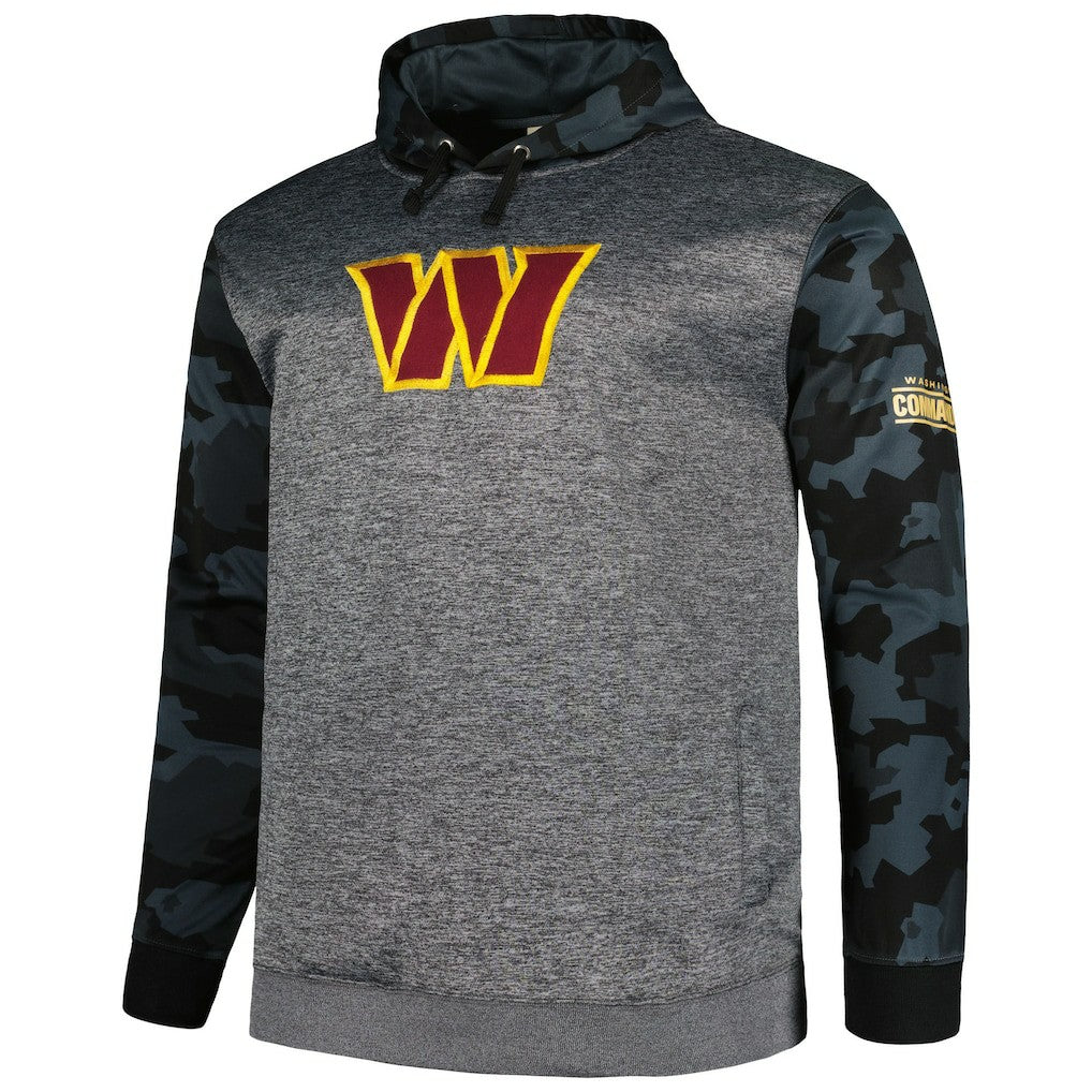 Washington Commanders Big & Tall Camo Pullover Hoodie - Heather Charcoal Hoodies