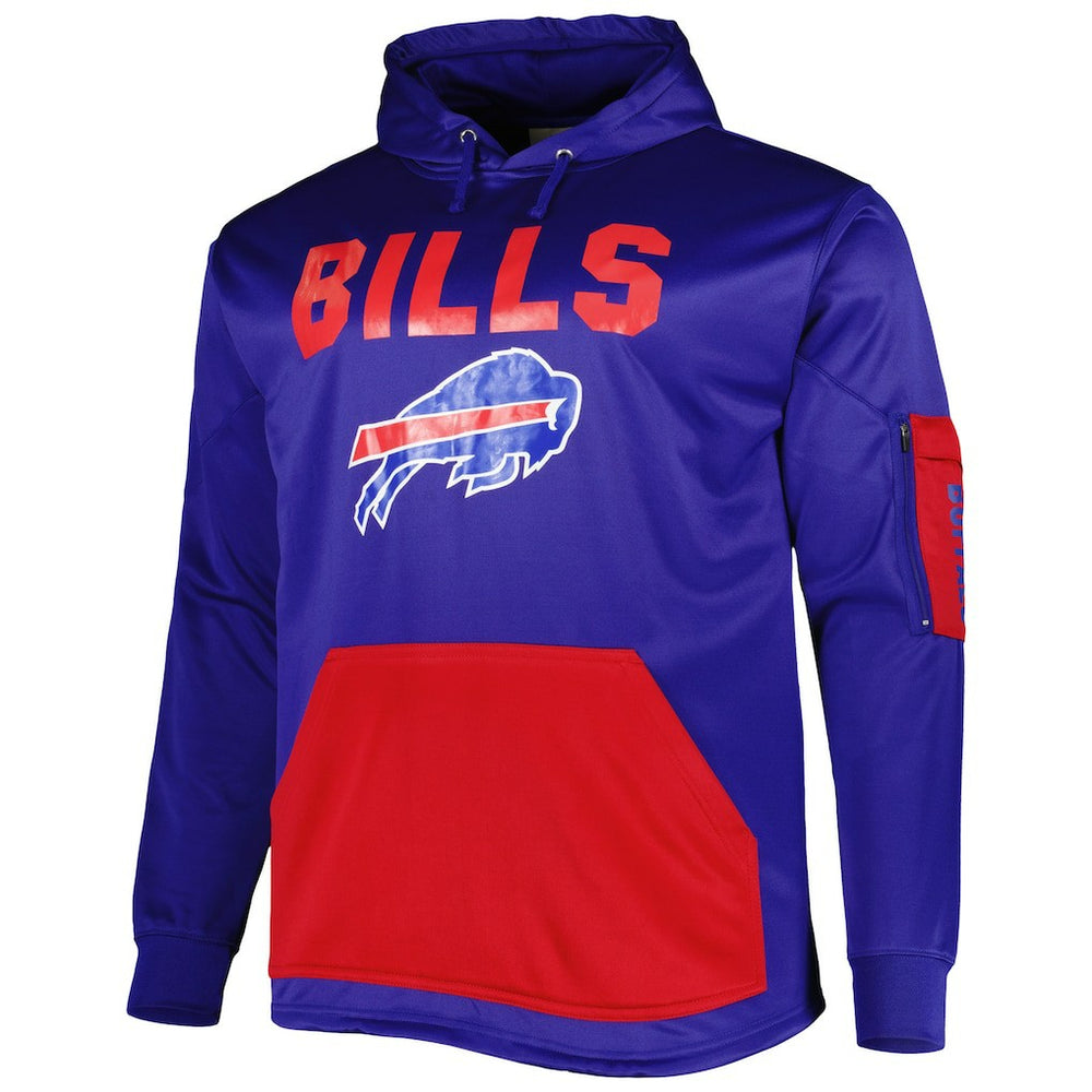 Buffalo Bills Big & Tall Pullover Hoodie - Royal Hoodies