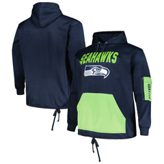 Seattle Seahawks Big & Tall Pullover Hoodie - College Navy Hoodies