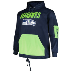 Seattle Seahawks Big & Tall Pullover Hoodie - College Navy Hoodies