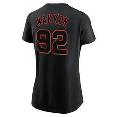 Alyssa Nakken San Francisco Giants Nike Women's Name & Number T-Shirt - Black T-shirts