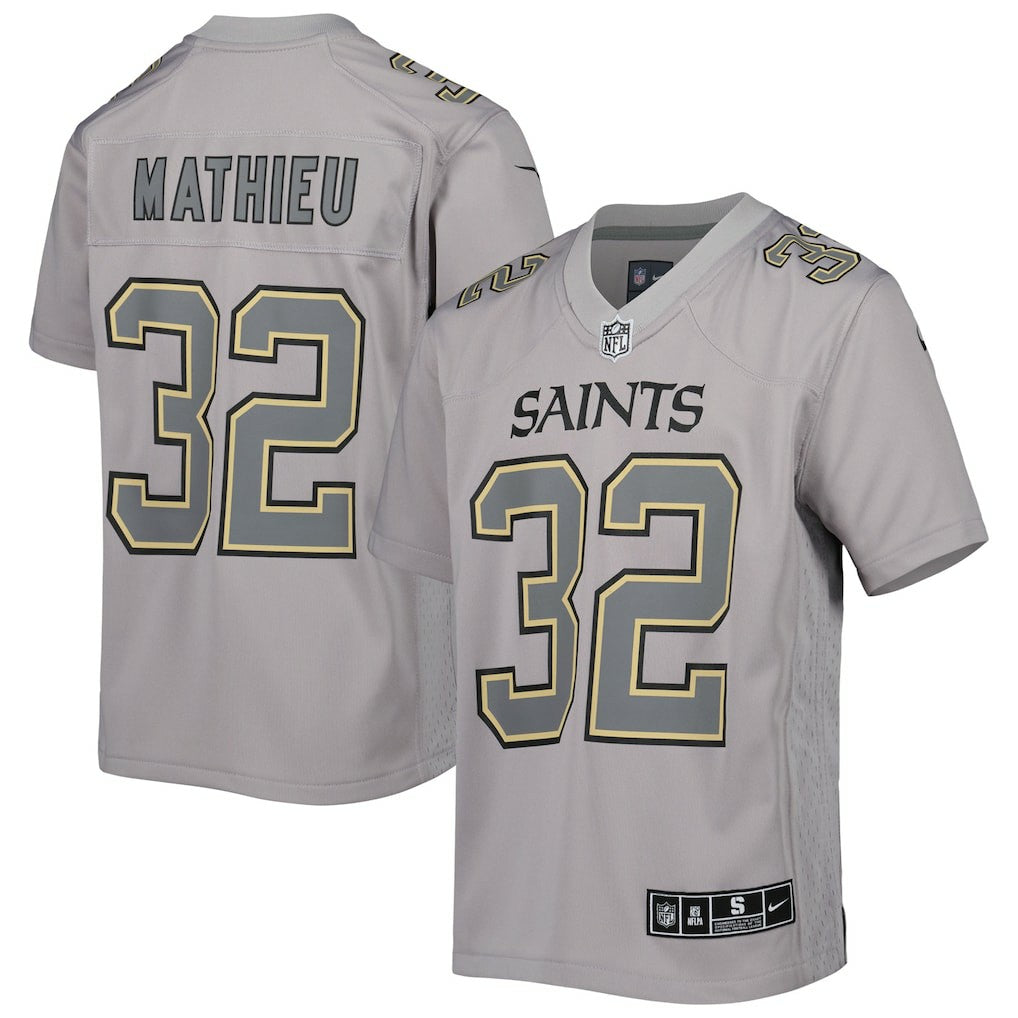 Tyrann Mathieu New Orleans Saints Youth Atmosphere Game Jersey - Gray Jerseys