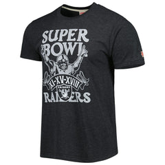 Las Vegas Raiders Homage Super Bowl Classics Tri-Blend T-Shirt - Charcoal T-shirts