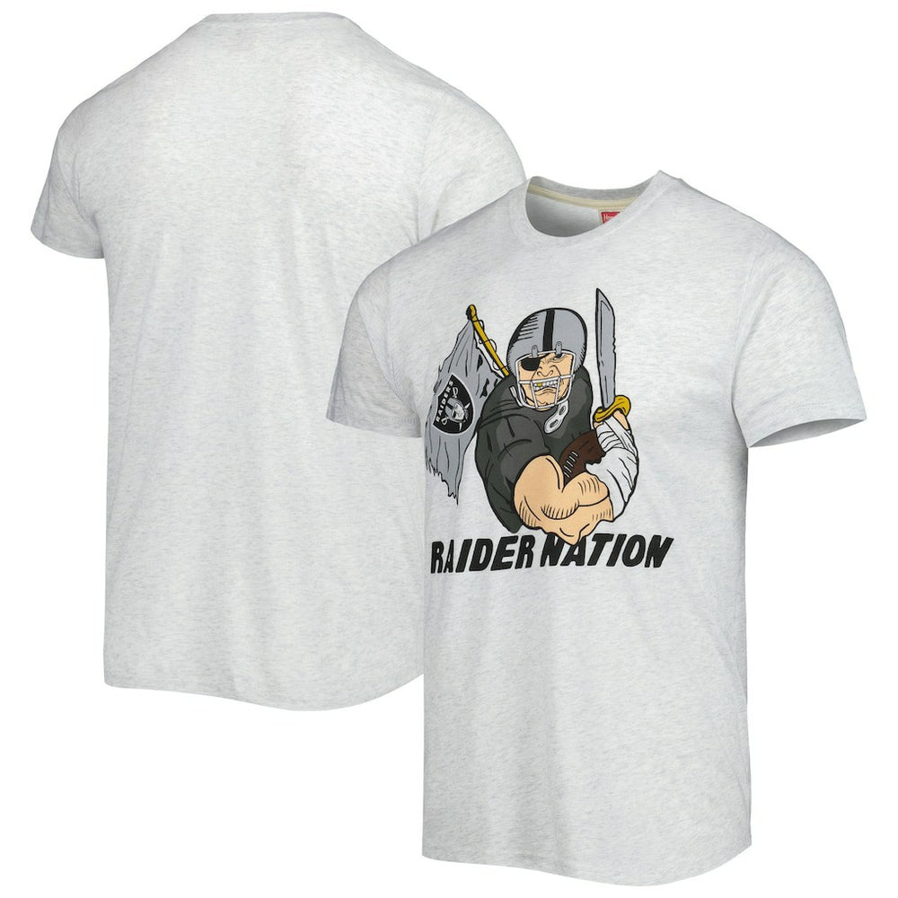 Las Vegas Raiders Homage Hyper Local Tri-Blend T-Shirt - Ash T-shirts