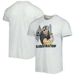 Las Vegas Raiders Homage Hyper Local Tri-Blend T-Shirt - Ash T-shirts