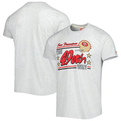 San Francisco 49ers Homage Hyper Local Tri-Blend T-Shirt - Ash T-shirts