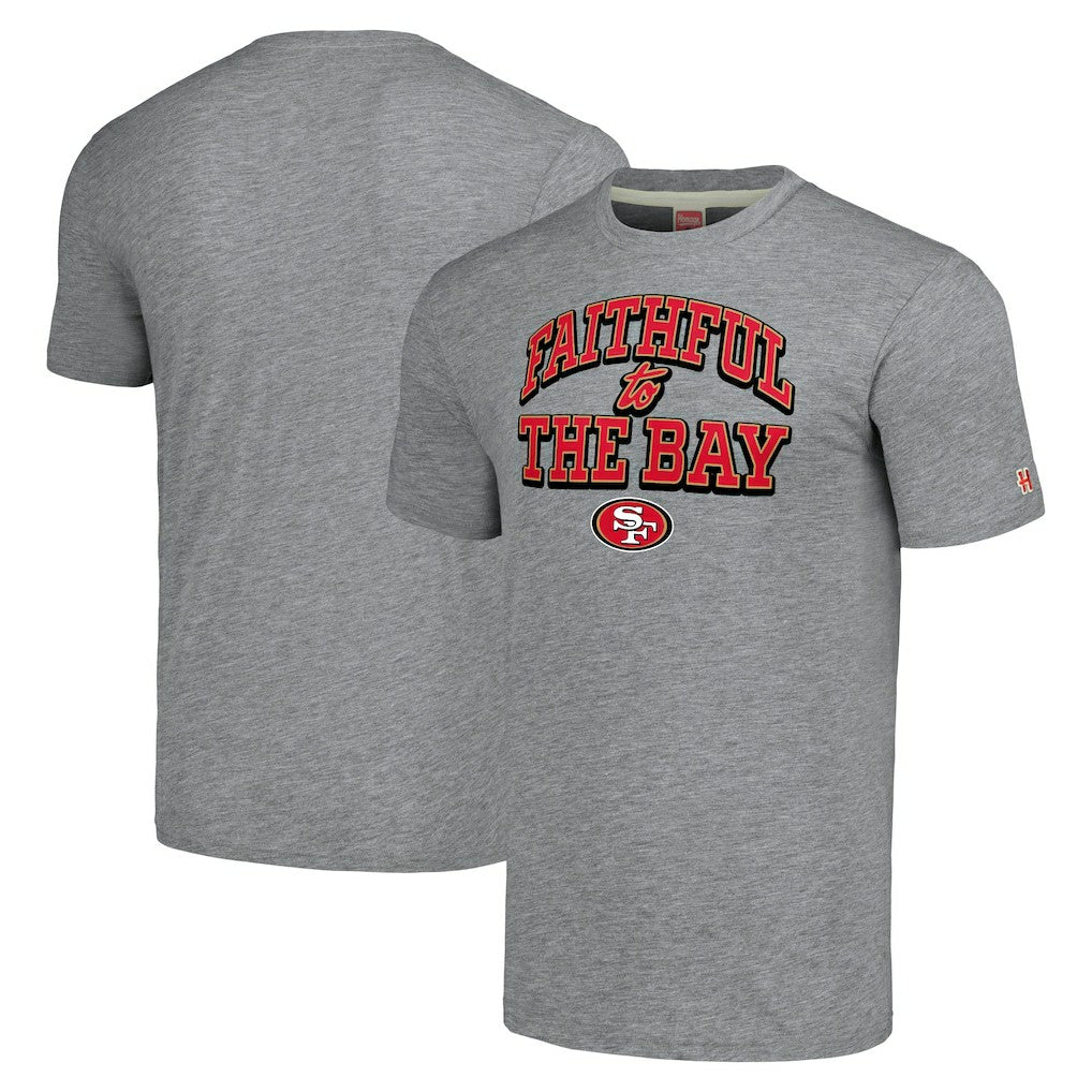 San Francisco 49ers Homage Hyper Local Tri-Blend T-Shirt - Gray T-shirts