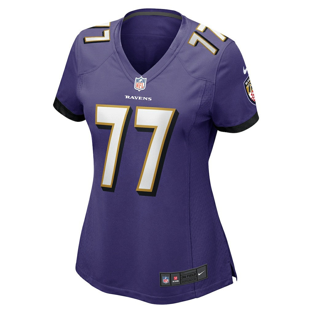 Daniel Faalele Baltimore Ravens Women's Player Game Jersey - Purple Jerseys