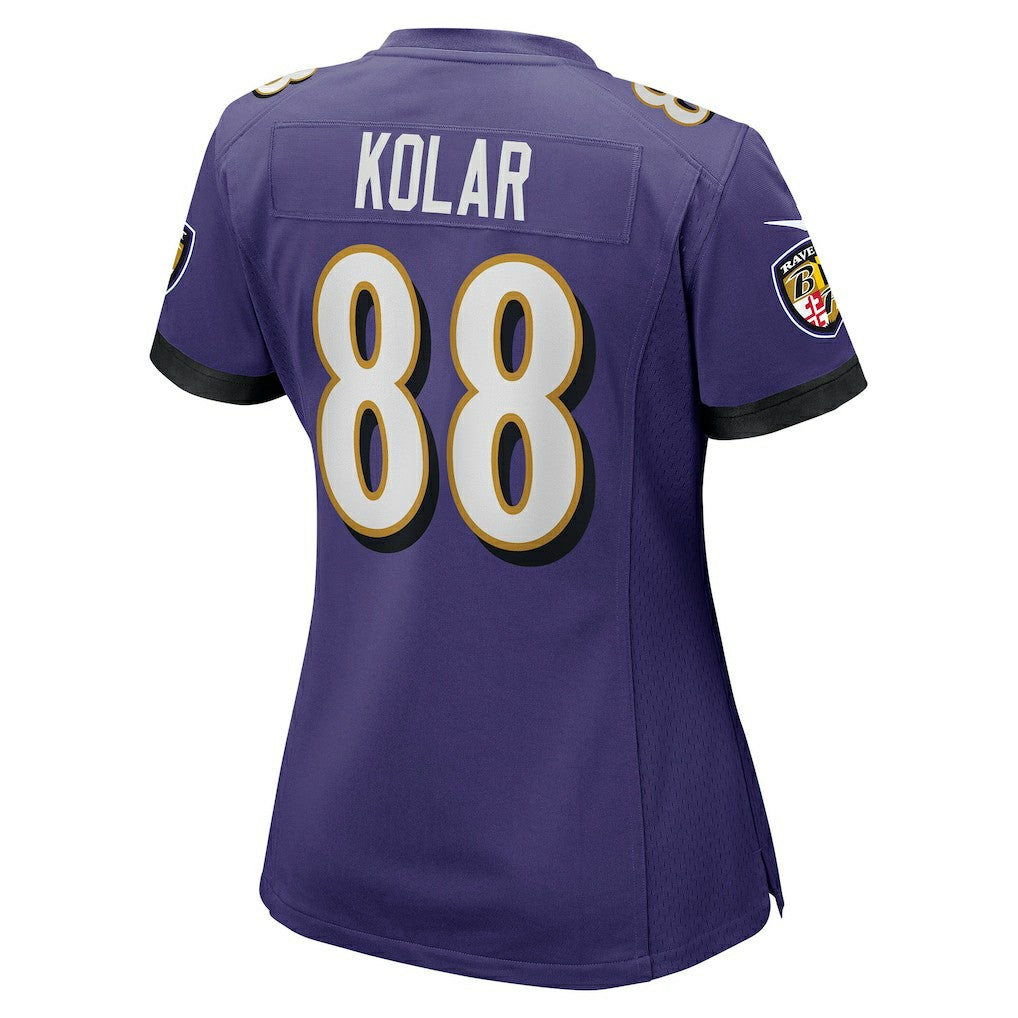 Charlie Kolar Baltimore Ravens Women's Player Game Jersey - Purple Jerseys