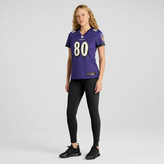 Isaiah Likely Baltimore Ravens Women's Player Game Jersey - Purple Jerseys