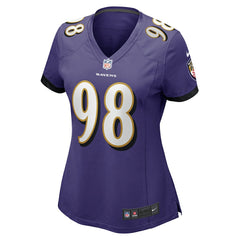 Travis Jones Baltimore Ravens Women's Player Game Jersey - Purple Jerseys