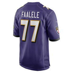 Daniel Faalele Baltimore Ravens Player Game Jersey - Purple Jerseys