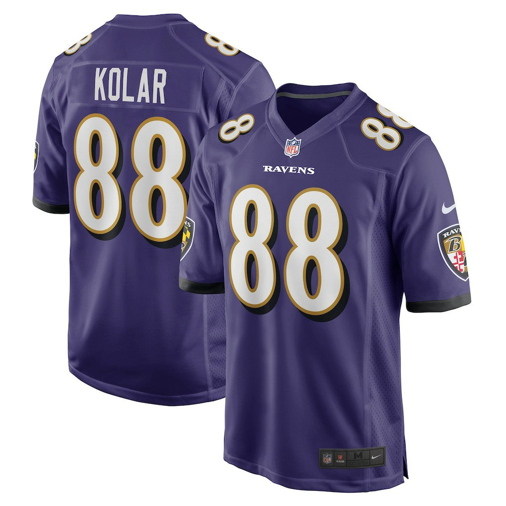 Charlie Kolar Baltimore Ravens Player Game Jersey - Purple Jerseys
