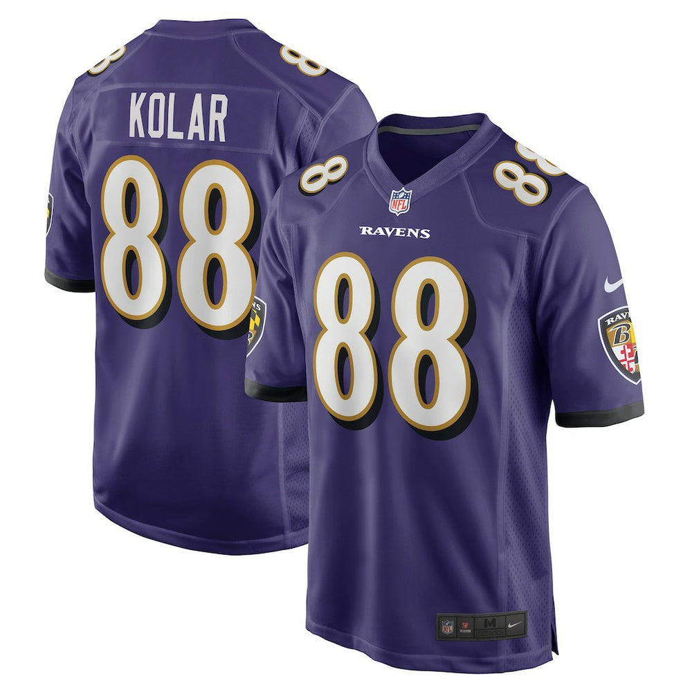 Charlie Kolar Baltimore Ravens Player Game Jersey - Purple Jerseys