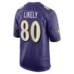 Isaiah Likely Baltimore Ravens Player Game Jersey - Purple Jerseys