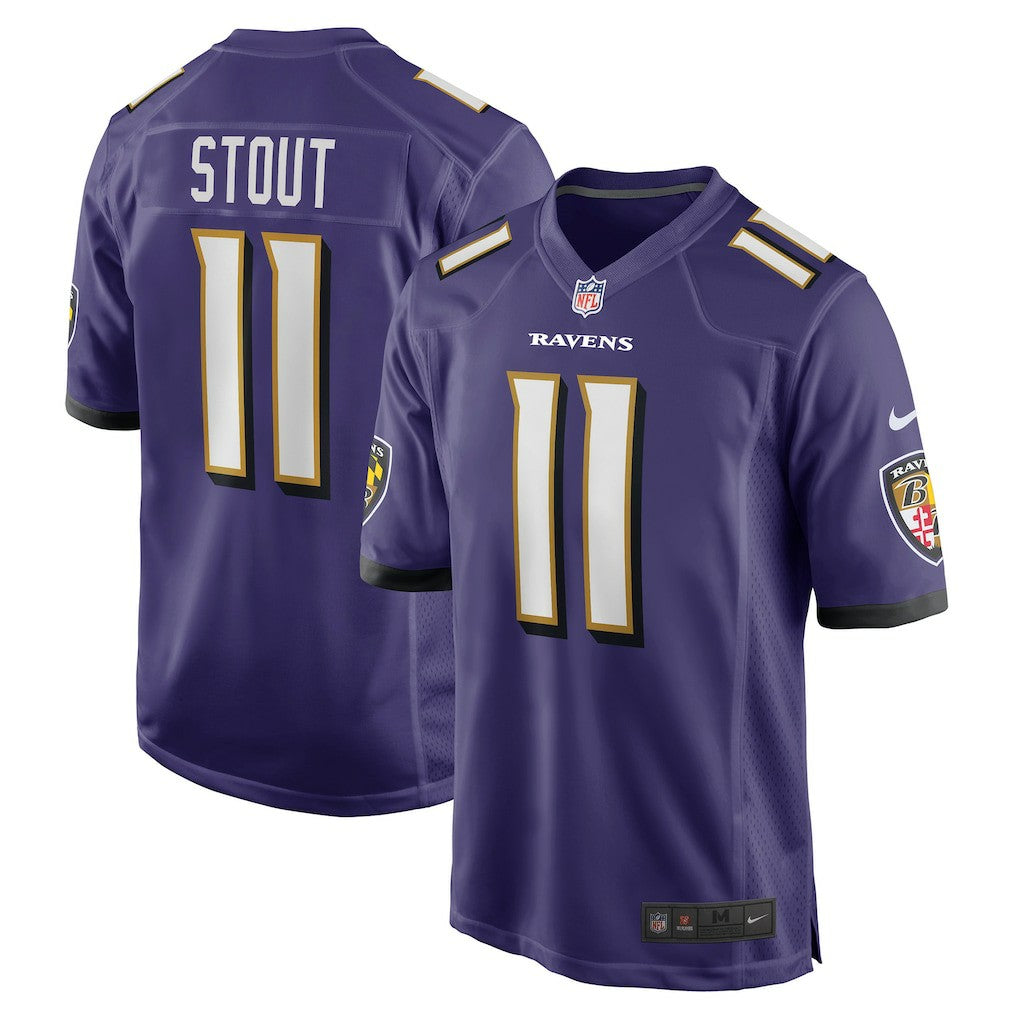 Jordan Stout Baltimore Ravens Player Game Jersey - Purple Jerseys