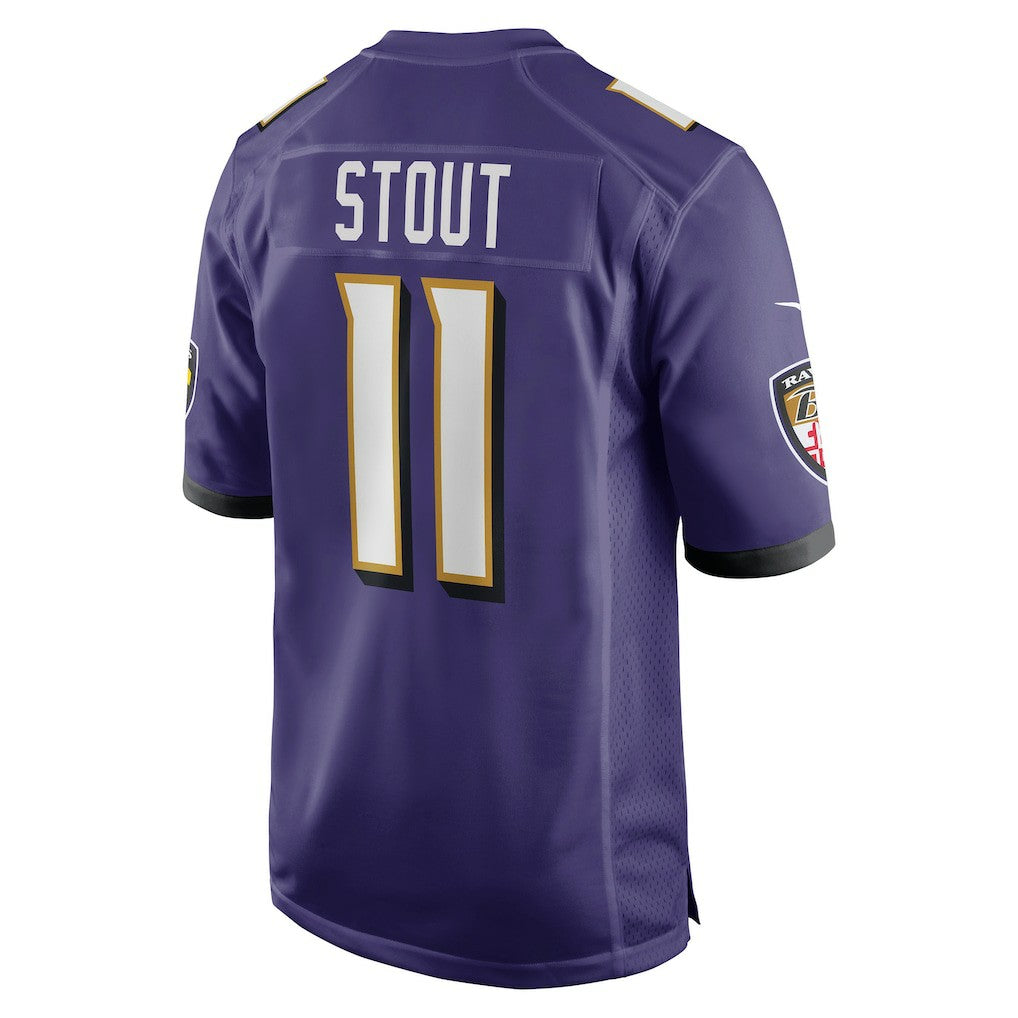Jordan Stout Baltimore Ravens Player Game Jersey - Purple Jerseys