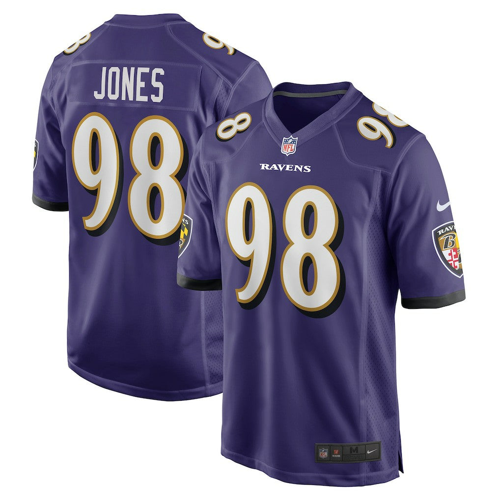 Travis Jones Baltimore Ravens Player Game Jersey - Purple Jerseys