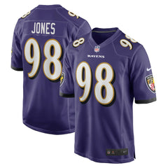 Travis Jones Baltimore Ravens Player Game Jersey - Purple Jerseys