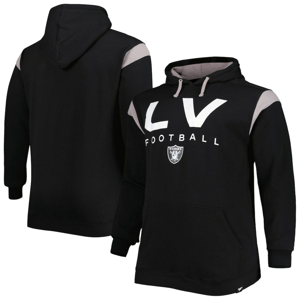 Las Vegas Raiders Big & Tall Call the Shots Pullover Hoodie - Black Hoodies