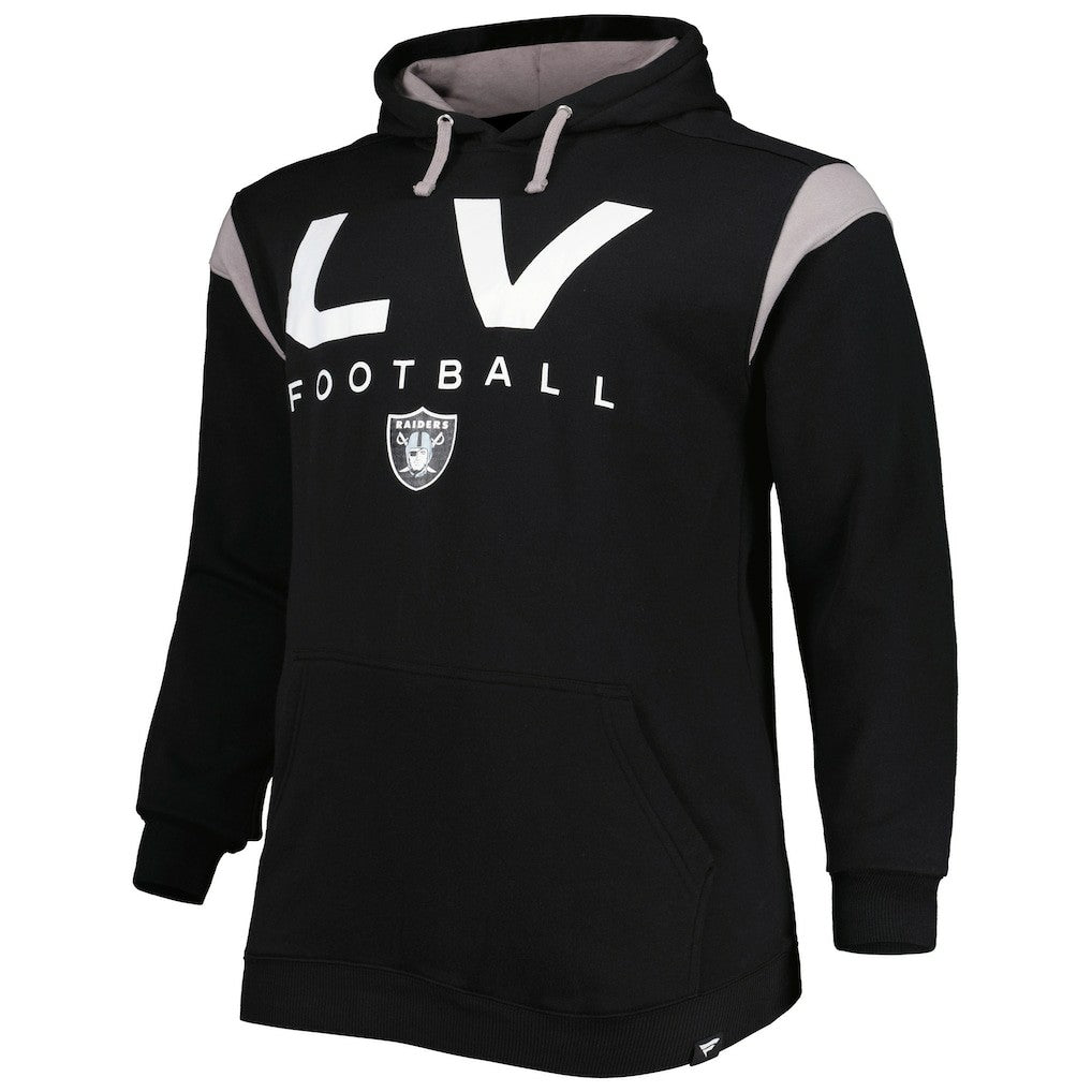 Las Vegas Raiders Big & Tall Call the Shots Pullover Hoodie - Black Hoodies