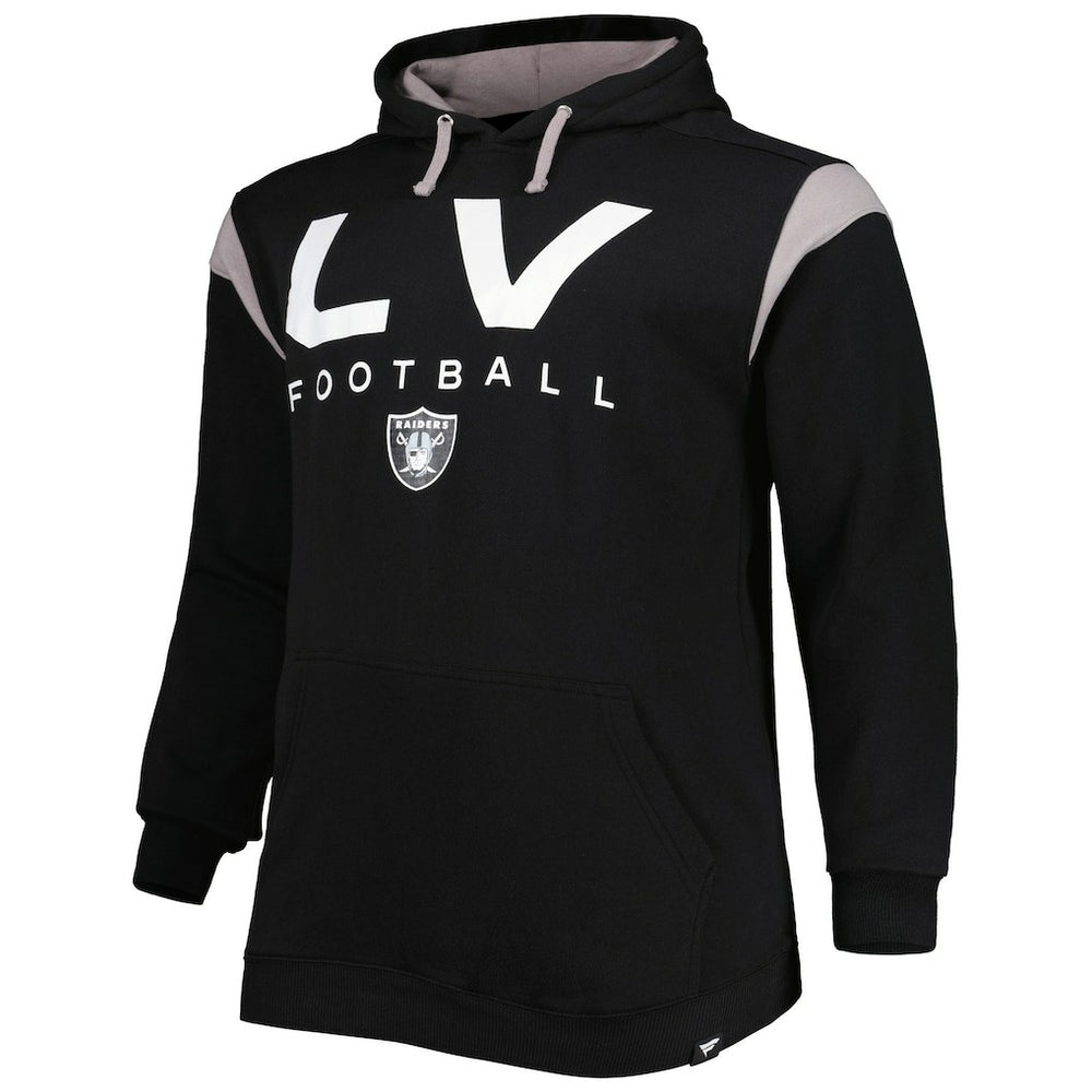 Las Vegas Raiders Big & Tall Call the Shots Pullover Hoodie - Black Hoodies