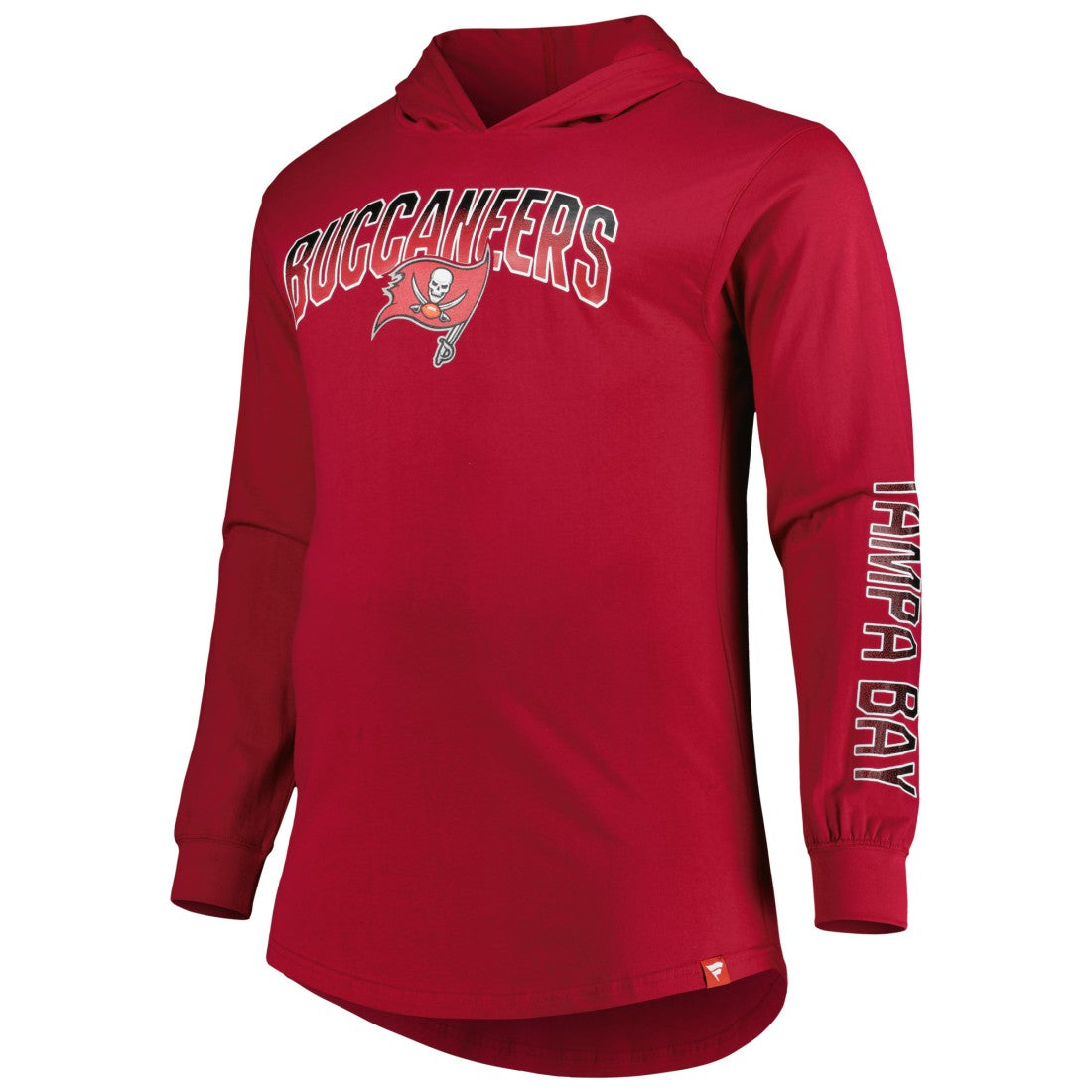 Tampa Bay Buccaneers Big & Tall Front Runner Pullover Hoodie - Red Hoodies