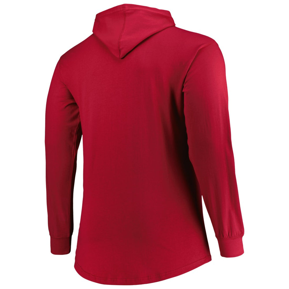 Tampa Bay Buccaneers Big & Tall Front Runner Pullover Hoodie - Red Hoodies