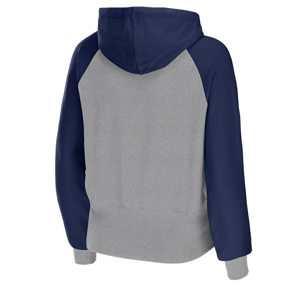 Dallas Cowboys WEAR by Erin Andrews Women's Colorblock Lightweight Full-Zip Hoodie - Silver Hoodies
