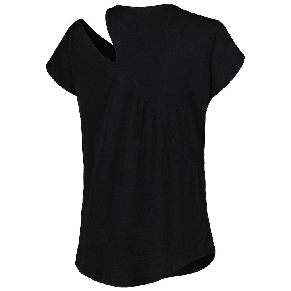 Buffalo Bills KIYA TOMLIN Women's Cut Out Tri-Blend Shirt - Black
