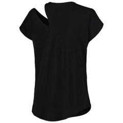 Buffalo Bills KIYA TOMLIN Women's Cut Out Tri-Blend Shirt - Black