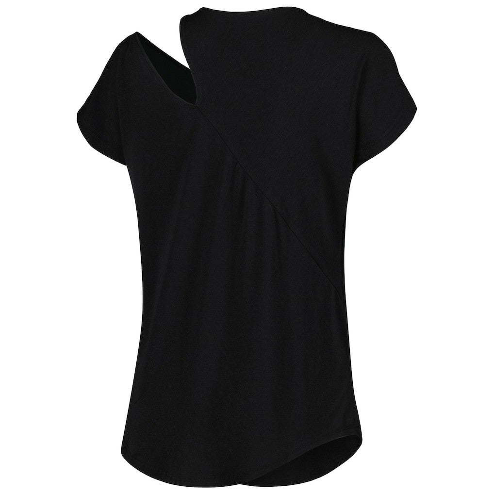 Cincinnati Bengals KIYA TOMLIN Women's Cut Out Tri-Blend Shirt - Black