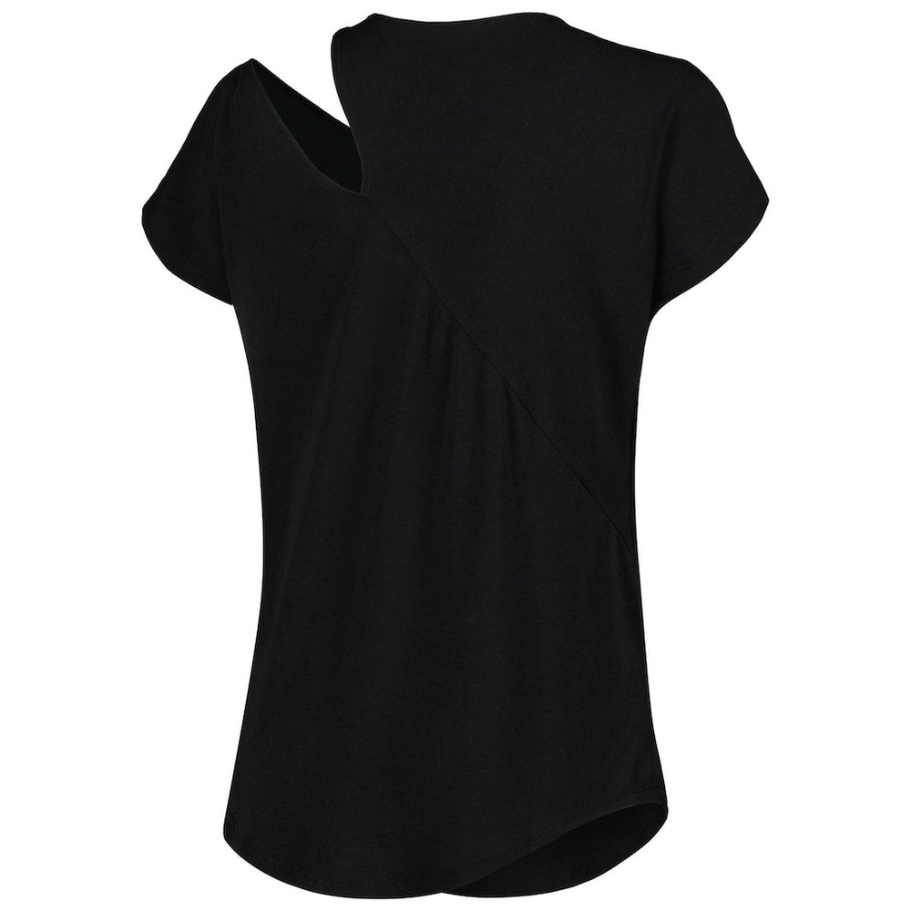 Cincinnati Bengals KIYA TOMLIN Women's Cut Out Tri-Blend Shirt - Black