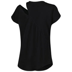 Cincinnati Bengals KIYA TOMLIN Women's Cut Out Tri-Blend Shirt - Black