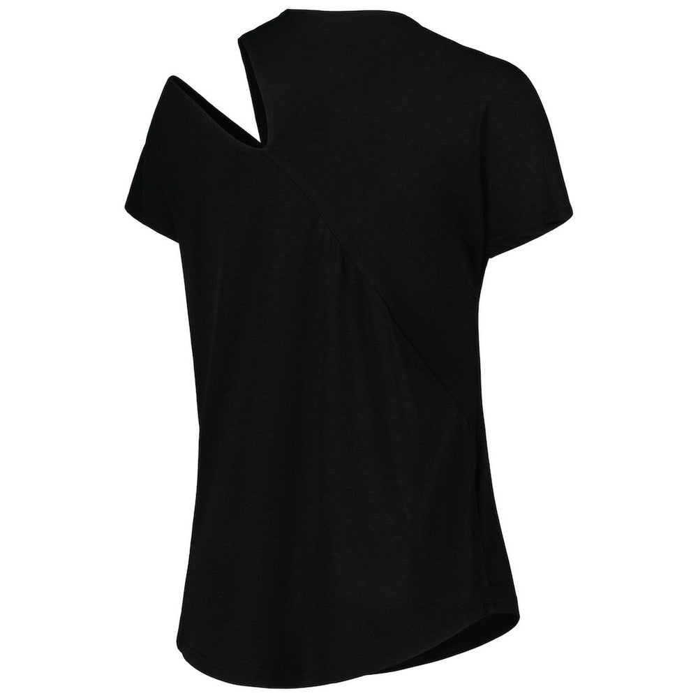 Cleveland Browns KIYA TOMLIN Women's Cut Out Tri-Blend Shirt - Black