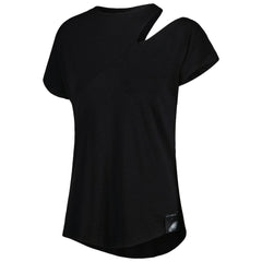 Philadelphia Eagles KIYA TOMLIN Women's Cut Out Tri-Blend Shirt - Black