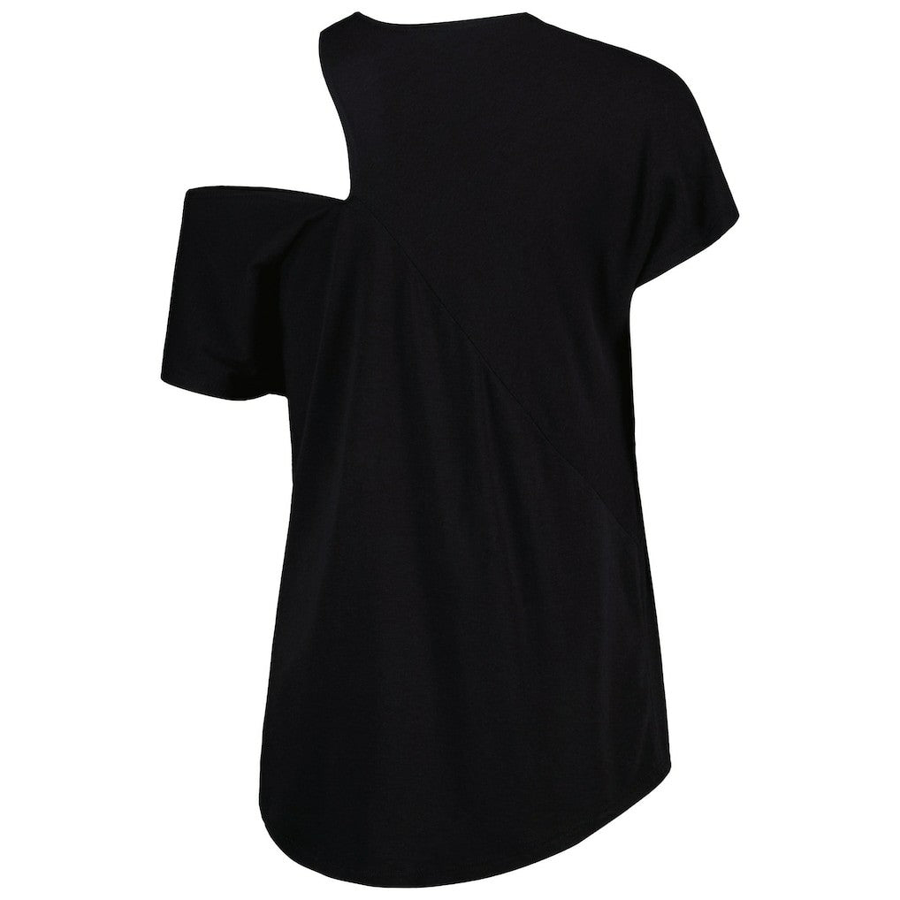 Philadelphia Eagles KIYA TOMLIN Women's Cut Out Tri-Blend Shirt - Black