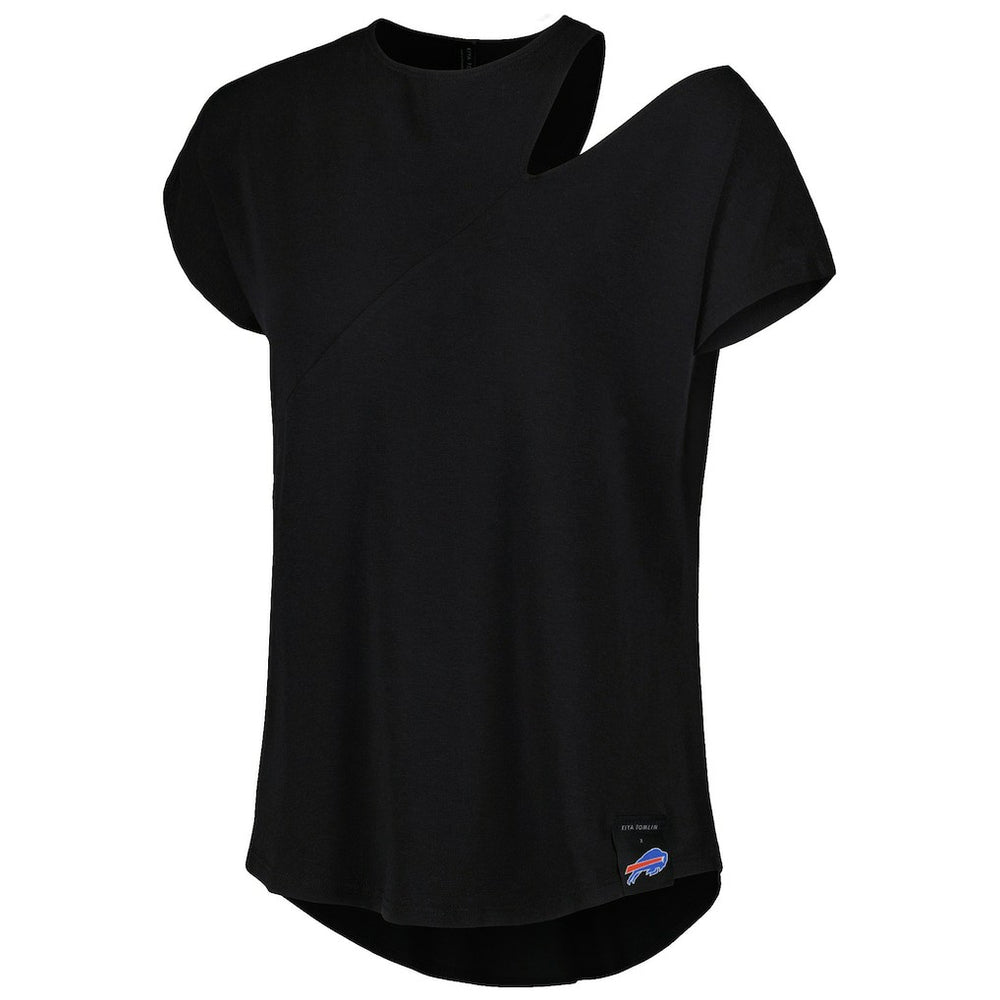 Pittsburgh Steelers KIYA TOMLIN Women's Cut Out Tri-Blend Shirt - Black