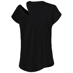 Pittsburgh Steelers KIYA TOMLIN Women's Cut Out Tri-Blend Shirt - Black