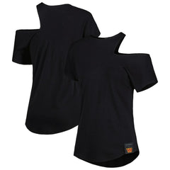 Washington Commanders KIYA TOMLIN Women's Cut Out Tri-Blend Shirt - Black