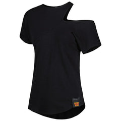 Washington Commanders KIYA TOMLIN Women's Cut Out Tri-Blend Shirt - Black